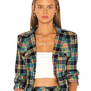 *2 PEICE*REVOLVE Grlfrnd Cropped Cami with Matching Blazer SOLDOUT NWT🔥